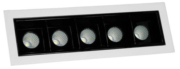 Downlight Xline axxent Blanc / Noir - 10W - 3000K - 1000lm - CRI 90