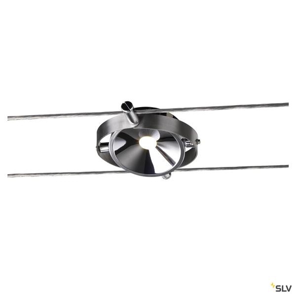 Durno, kabellamp voor Tenseo laagspanningskabelsysteem, 2700K, Chroom