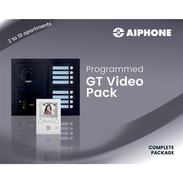 Pack de vidéophonie pour 10 appartements, Noir