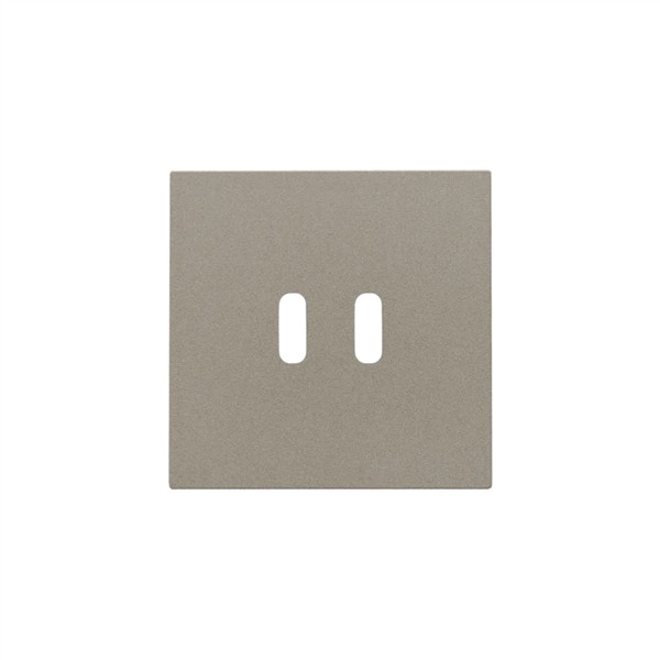 Afwerkingsset voor dubbele smart USB-C-lader Bronze coated