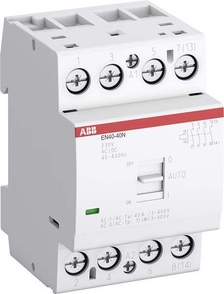 Contacteur modulaire 40A 40A  3 NO contacts tension circuit de commande: 230Vac