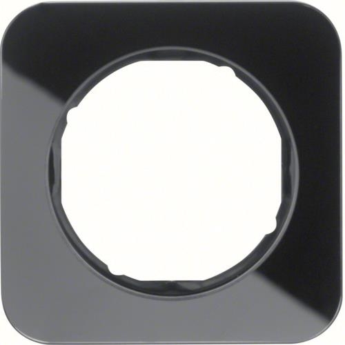 Frame 1gang, R.1, glass Black