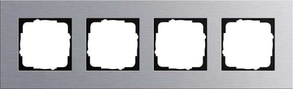 Afdekraam 4 voudig Gira Esprit Aluminium