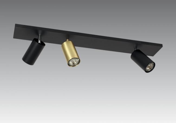 Ceiling lamp in brushed Brass