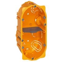 Doos voor holle wand 2 mechanismen diepte 50mm horizontale en vertikale