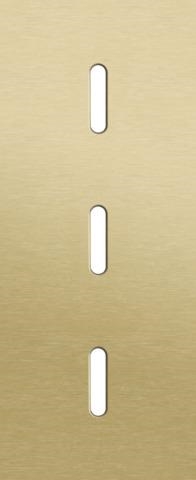 Plaque de recouvrement triple, verticale 60mm d'entraxe, pour trois fonctions de commutation simple,