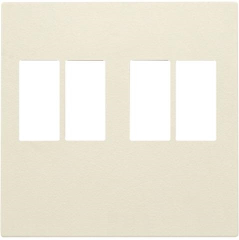 Set de finition pour double prise pour haut - parleur Creme