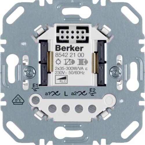 Dubbele universele drukknopdimmer Berker - electronisch