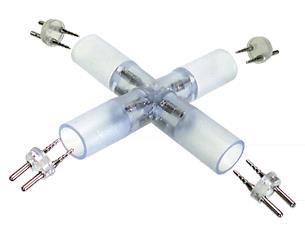 X model koppeling + krimpbuis - voor lichtslang 60.140 tot 60.148 (Led )