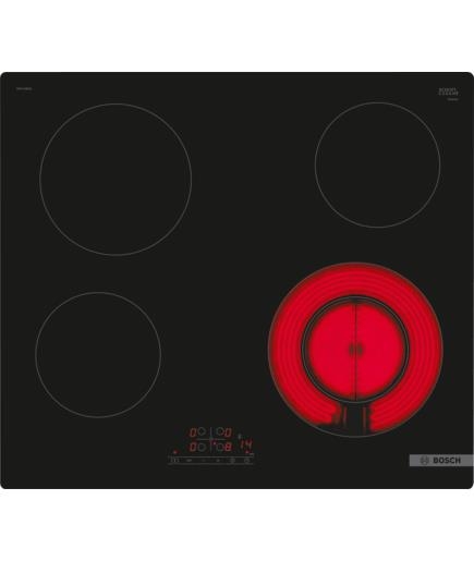 Table de cuisson serie 4 vitrocéramique 60cm, 4 zones (1 x variable), Touch Select avec 17 positions