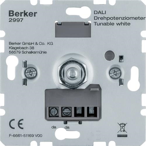 Dali-draaiknopdimmer met voeding