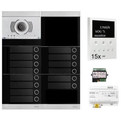 Kit vidéo 15 appartements préprogrammé