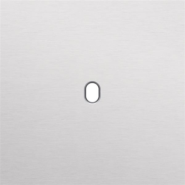 Single cover plate, for single switch functions, Niko toggle Alu Grey