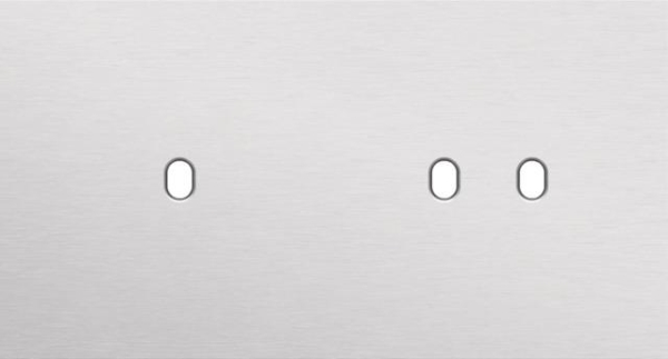 Double cover plate, horizontal 71mm centre distance, for single switching function and double switc