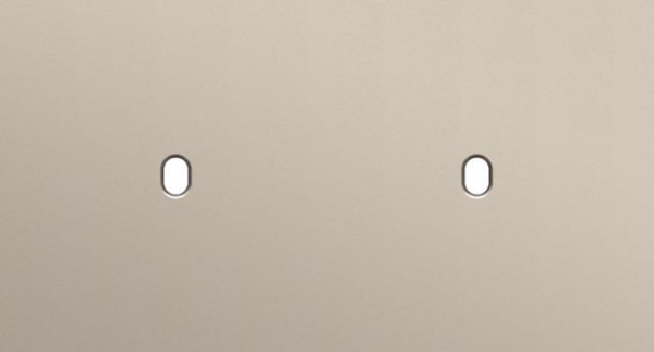 Double cover plate, horizontal 71mm centre distance, for two single switching functions, Niko Toggl