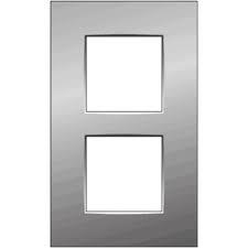 Plaque double verticale entraxe 60mm