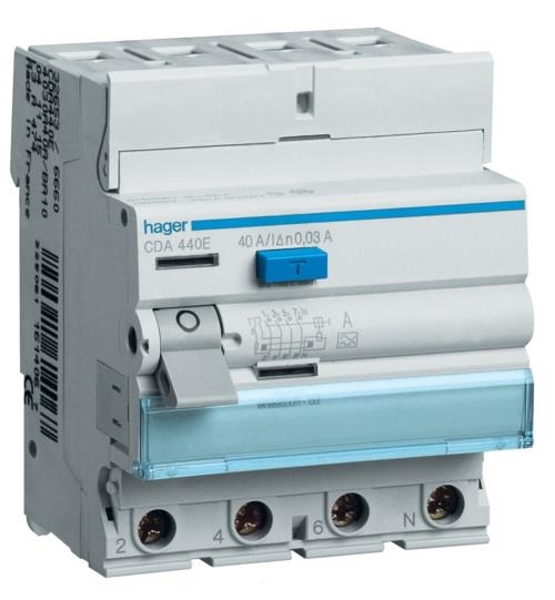 Aardlekschakelaar 4 polig 63A 300mA type A