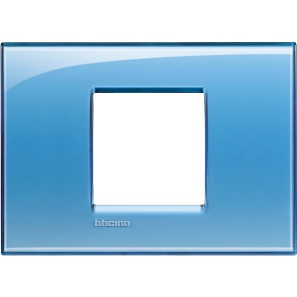 LivingLight - cover plate 2 modules Blue
