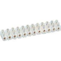 Barrette Nylbloc - capacité 16mm² 76A maximum - Blanc - 156,8 x 24,2 x 22.5mm