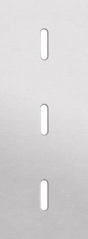 Plaque de recouvrement triple, verticale 71mm d'entraxe, pour trois fonctions de commutation simple,