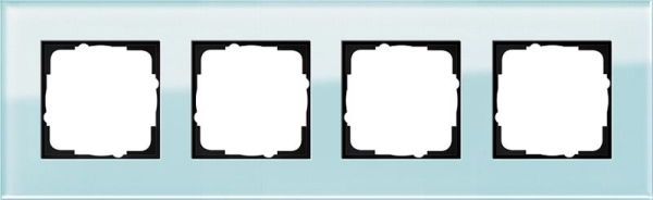 Afdekraam 4 voudig Gira Esprit glas Mint