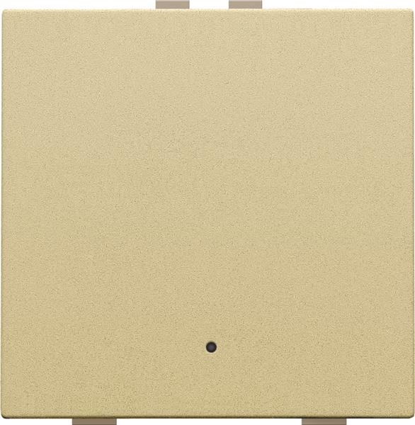 Bouton - poussoir simple avec Led et capteurs de confort pour Niko Home control, Or