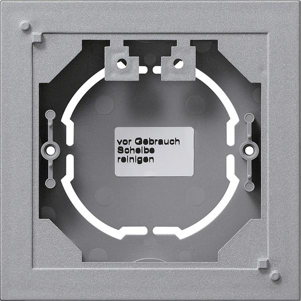 Opbouwbehuizing 1 voudig vlak System 55 kleur Aluminium