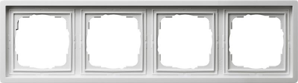 Afdekraam 4 voudig Gira F100 zuiver Wit