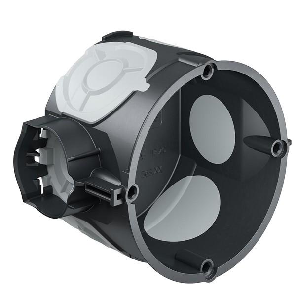 Econ winddichte inbouwdoos diepte 46mm Dia:60mm met 4 schroefgaten voor buis: M20 en M25