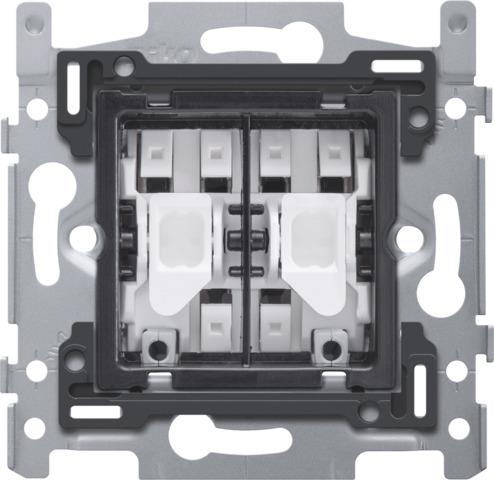 Switch base for shutters, electrical separation, 10 AX/250Vac, quick connection, screw fixing, for