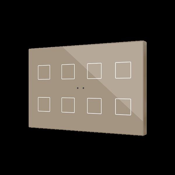Interrupteur tactile Knx 8P avec thermostat