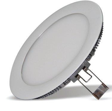 Fin downlighter encastré 18W Chromé diamètre 240mm driver non dimmable inclus 4000K NW