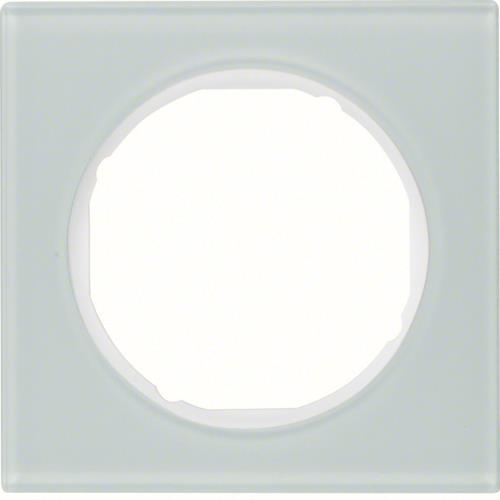 Frame 1gang, R.3, glass polar White