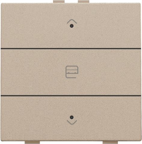 Enkelvoudige motorsturingsbediening met Led voor Niko Home control 3 x Champagne