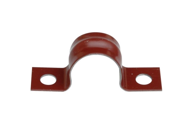 Ijzeren zadel Rood gelakt 16mm