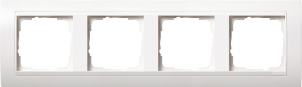 Cover frame 4 gang intermediate frame pure White Gira Event pure White