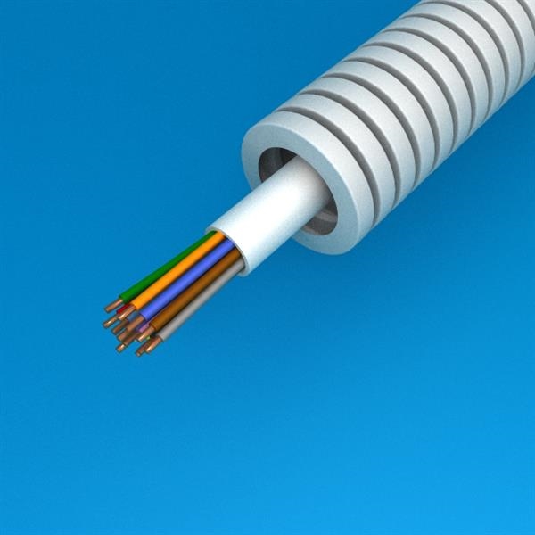Tube précâblé alarme 12 x 0.22 diamètre 16mm en rouleau de 100m