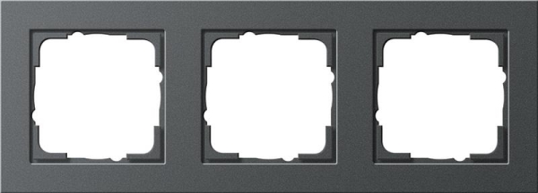 Cadre finition 3 x Gira E2 Anthracite