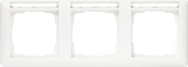 Afdekraam 3 voudig met tekstkader horizontaal standard 55 zuiver Wit