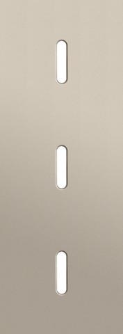 Triple cover plate, vertical 71mm centre distance, for three single switching functions, Niko Rocke