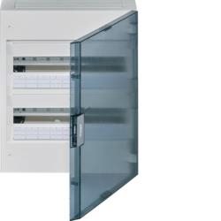 Vega verdeelkast 2 rijen 36 modules  - doorzichtige deur