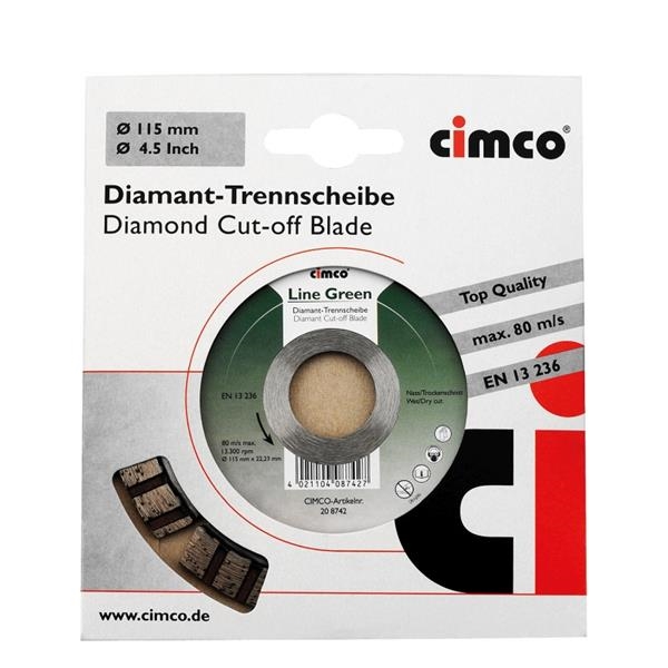 Disques tronç. diamanté line Green 125mm