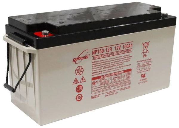 Gel rechargeable battery 12Vdc 150Ah 483 x 170 x 242mm 47.13kg