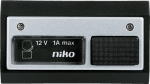 Niko toegangscontrole - deurbel 12V~1A inclusief lamp, Zwart / Aluminium