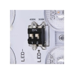 Ainos square avec détecteur , applique ou plafonnier apparent Led outdoor, Blanc, commutateur CCT 30