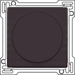 Afwerkingsset voor draaiknopdimmer of snelheidsregelaar dark Brown