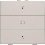 Commande de variateur simple pour Niko Home control avec Led 3 x Light Grey