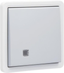 Bouton - poussoir éclairable, étanche aux projections d’eau 10A / 250Vac, avec voyant transparent