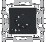 Electronic thermostat, Bakelite® piano Black coated