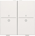 Touche double avec marquage I et 0 pour interrupteur sans fil ou bouton - poussoir 4 boutons de cde